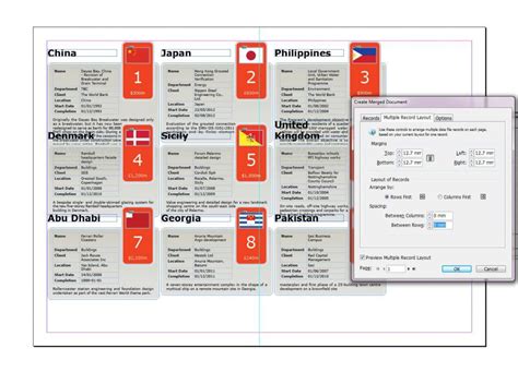 Designing and Data Merging with multiple records in .